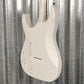 ESP LTD M-HT Arctic Metal Hard Tail Snow White Satin Guitar MHTARMSWS #0608 Used
