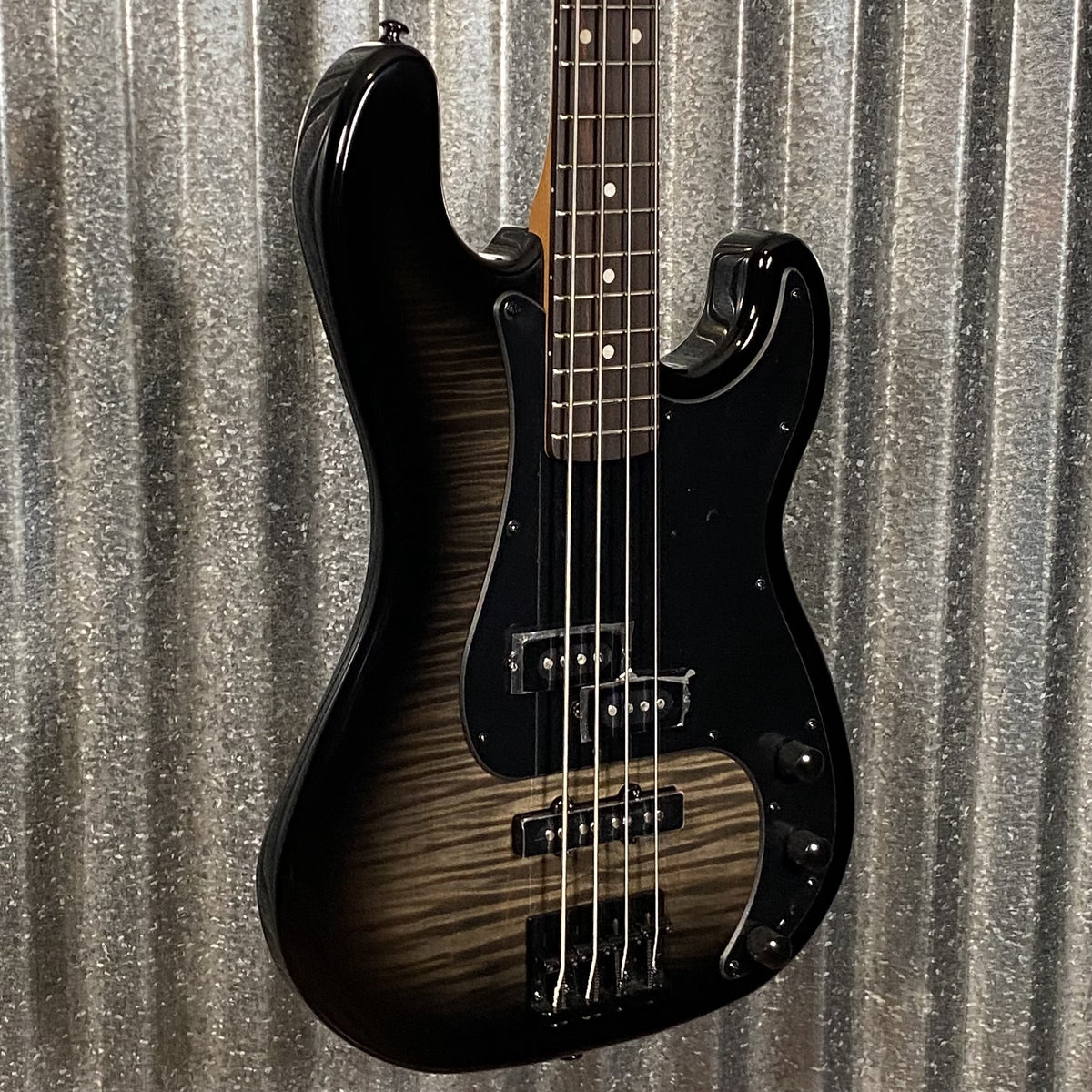 ESP LTD Surveyor 204DX Black Burst 4 String Bass #2051 Used