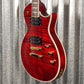 ESP LTD EC-1000T CMT Flame Top See Thru Black Cherry Guitar EC1000TCTMFMSTBC #1634 Used