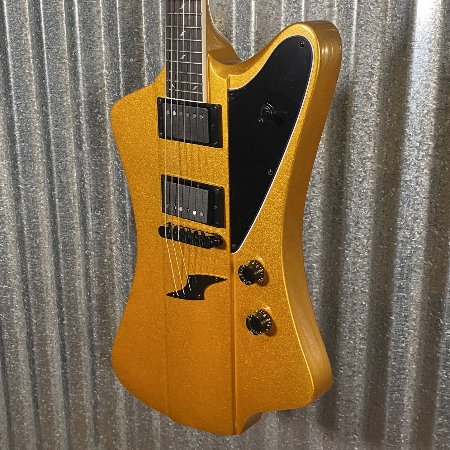Westcreek Guitars Mirage T Bird Style Dual Humbucker Guitar Gold #0078 Used