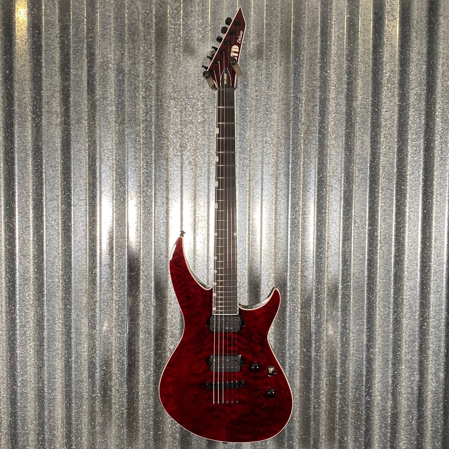 ESP LTD H3-1000 Quilt Top See Thru Black Cherry H31000QMSTBC #1267 Used