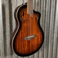 Ortega RTPDLX-ACA Acacia Burst Thinline Nylon Acoustic Electric Guitar & Bag #0020