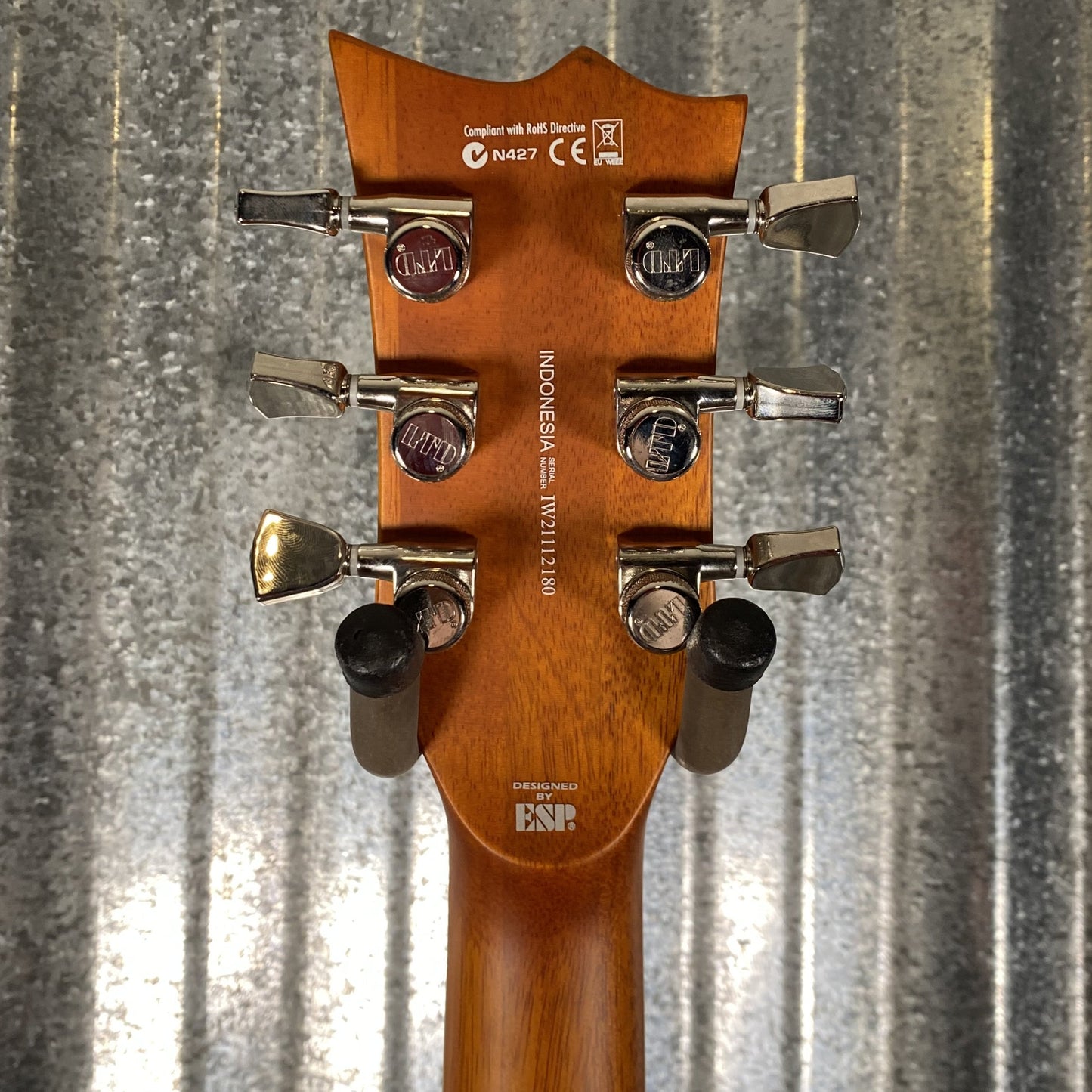 ESP LTD EC-1000T Flame Top Honey Burst Satin Fluence Guitar EC1000TFMHBSF #2180 Used