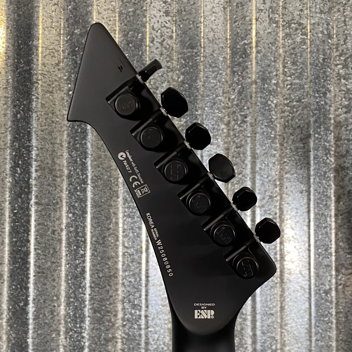 ESP LTD Snakebyte James Hetfield Black Satin Guitar & Case #0850 Used