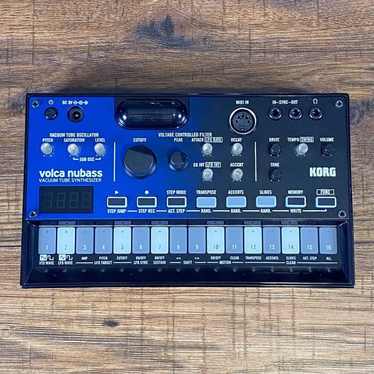 Korg Volca Nubass Vacuum Tube Synthesizer Used