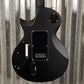 ESP LTD EC-1000 ET Evertune Bold Binding Black Guitar & Case #0622 Used