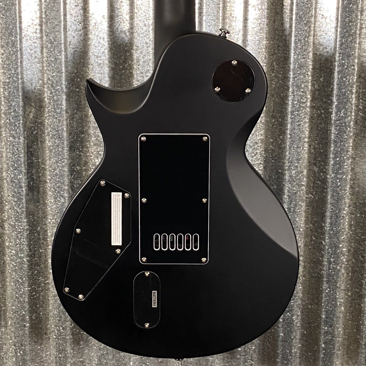 ESP LTD EC-1000 ET Evertune Bold Binding Black Guitar & Case #0622 Used