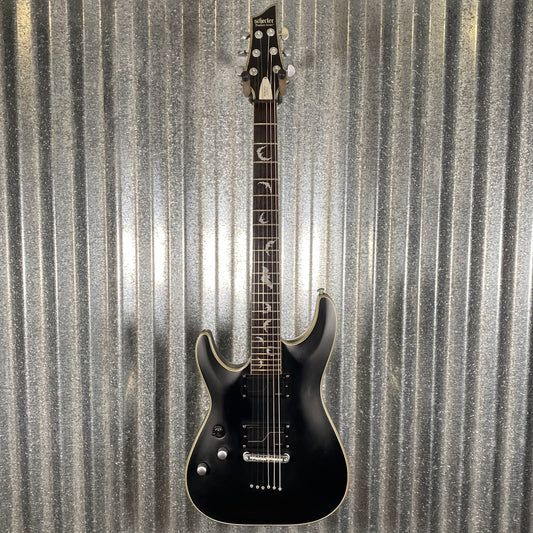 Schecter Damien Platinum 6 Flat Black Left Hand Guitar #3563 Used