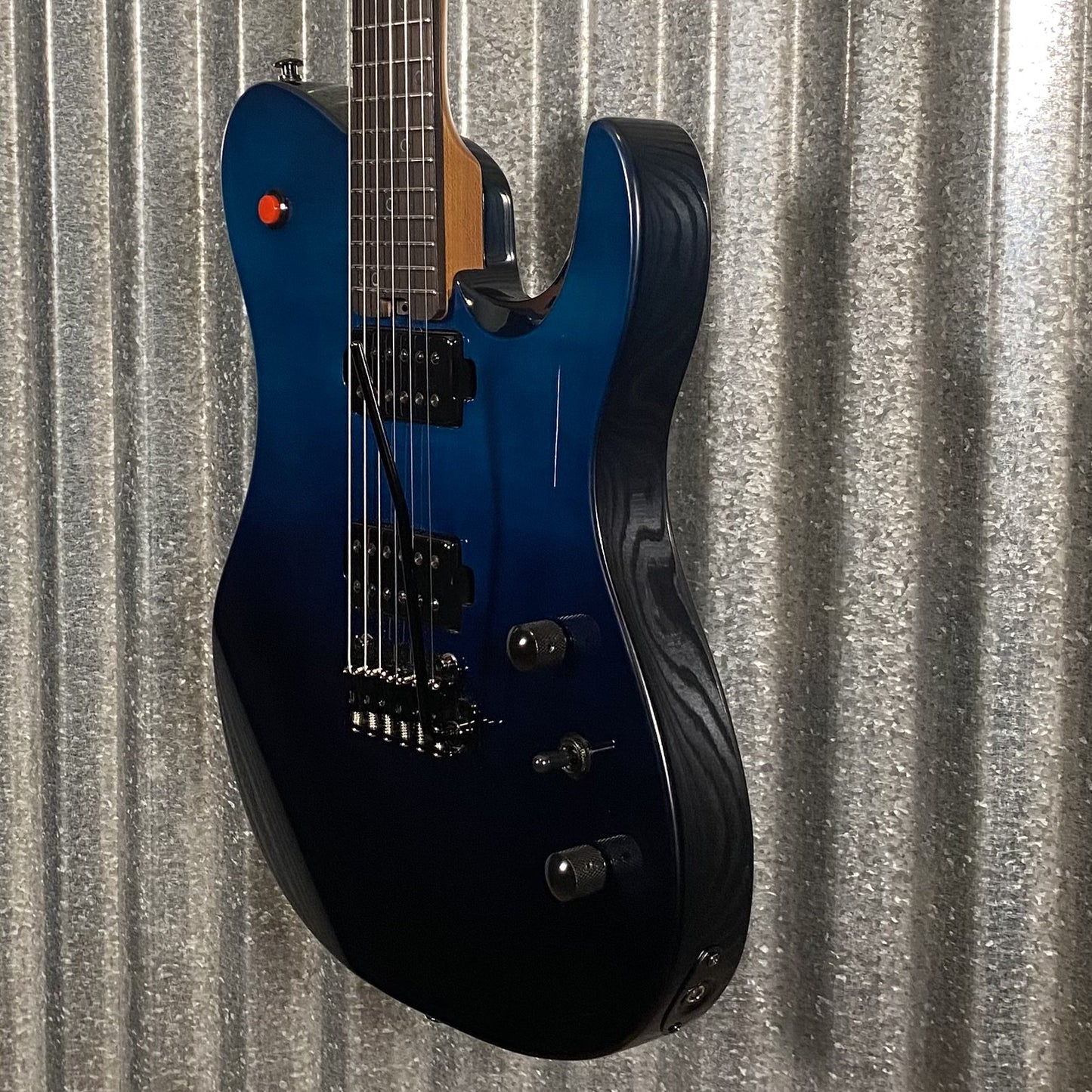 Westcreek Guitars Helyx T Style Dual Humbucker Ocean Vortex Blue Guitar #0034 Used