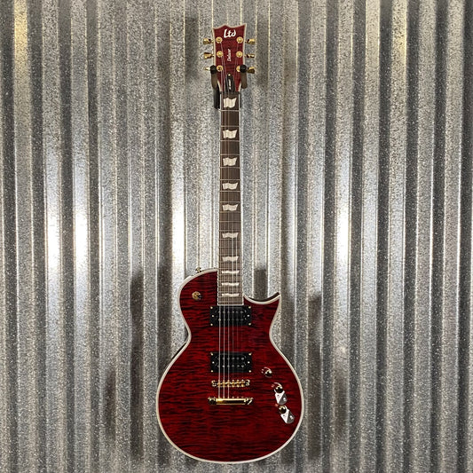 ESP LTD EC-1000T CMT See Thru Black Cherry Guitar #1172 Used