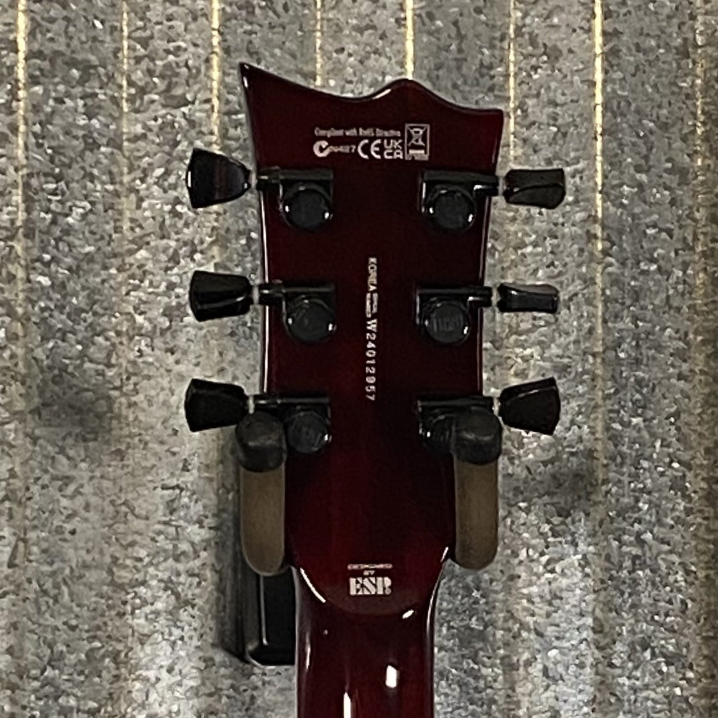 ESP LTD EC-1000 QM Quilt Top See Thru Black Cherry Fluence Guitar & Case #2957 Used