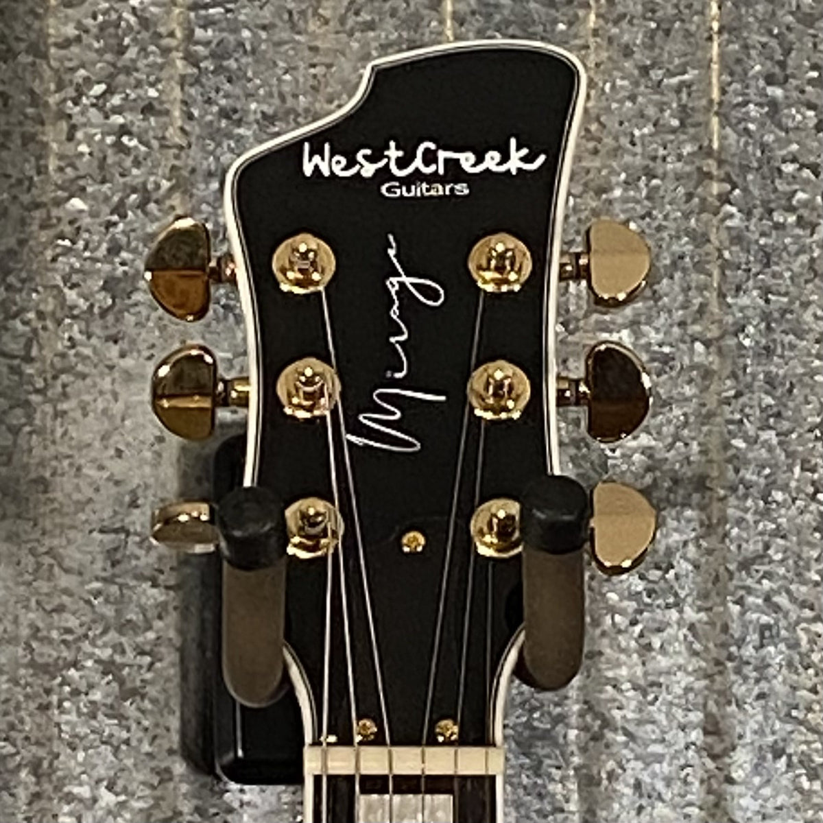 Westcreek Guitars Mirage T Bird Style Dual Humbucker Guitar Black #0004 Used