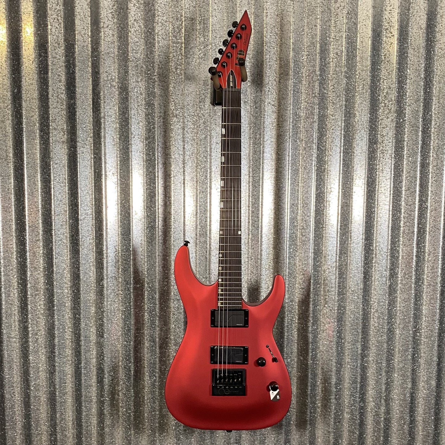 ESP LTD MH-1000 Evertune Candy Apple Red Satin Guitar #0731 Used