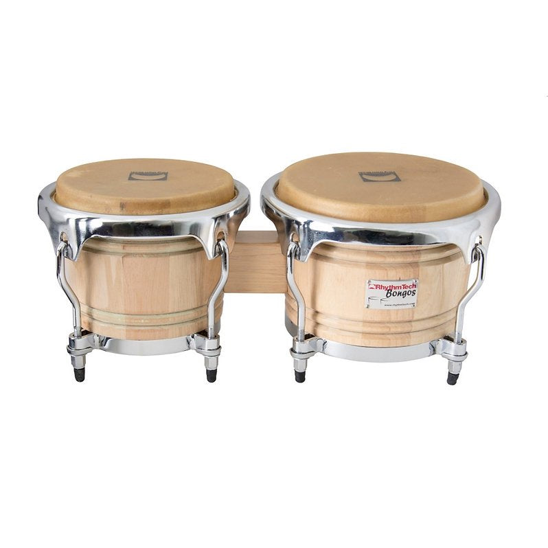 Rhythm Tech RT5200 7" & 9" Bongo Drum Set Natural