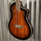 Ortega RTPDLX-ACA Acacia Burst Thinline Nylon Acoustic Electric Guitar & Bag #0020