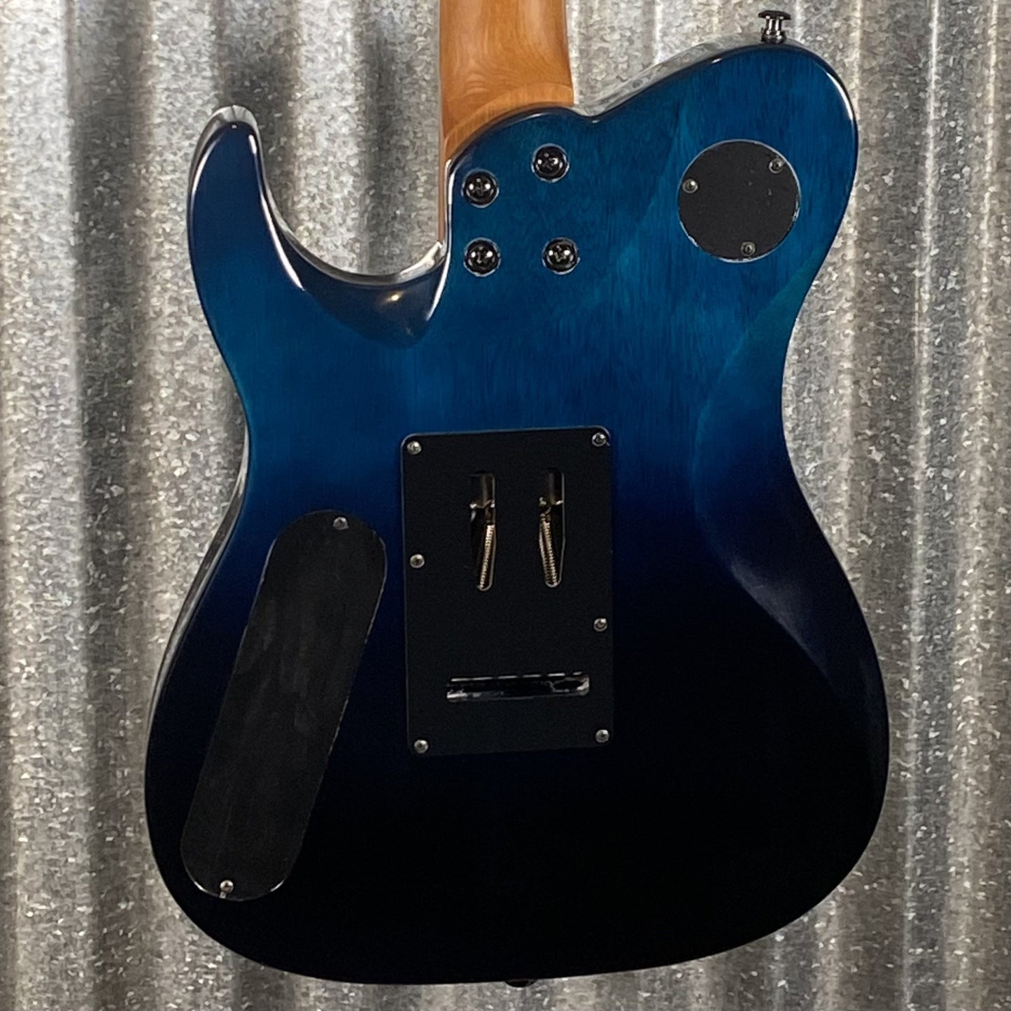 Westcreek Guitars Helyx T Style Dual Humbucker Ocean Vortex Blue Guitar #0027 Used
