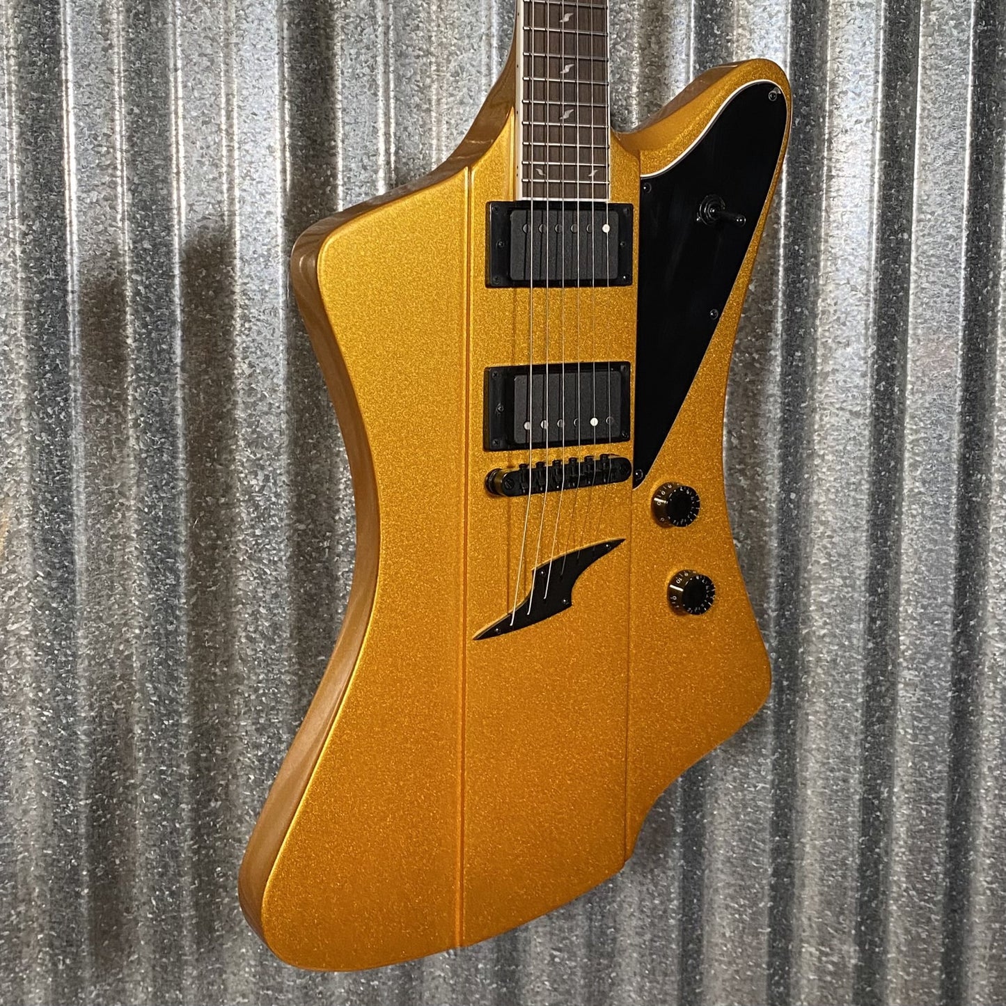 Westcreek Guitars Mirage T Bird Style Dual Humbucker Guitar Gold #0067 Used