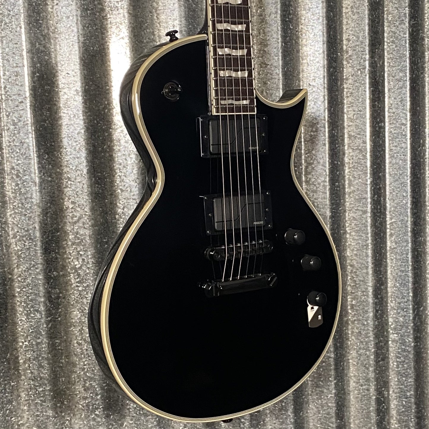 ESP LTD EC-1000S Gloss Black Fluence Guitar & Case #0366 Used