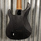ESP LTD SN-1007B Hard Tail Black Blast Baritone Guitar & Case #0125 Used