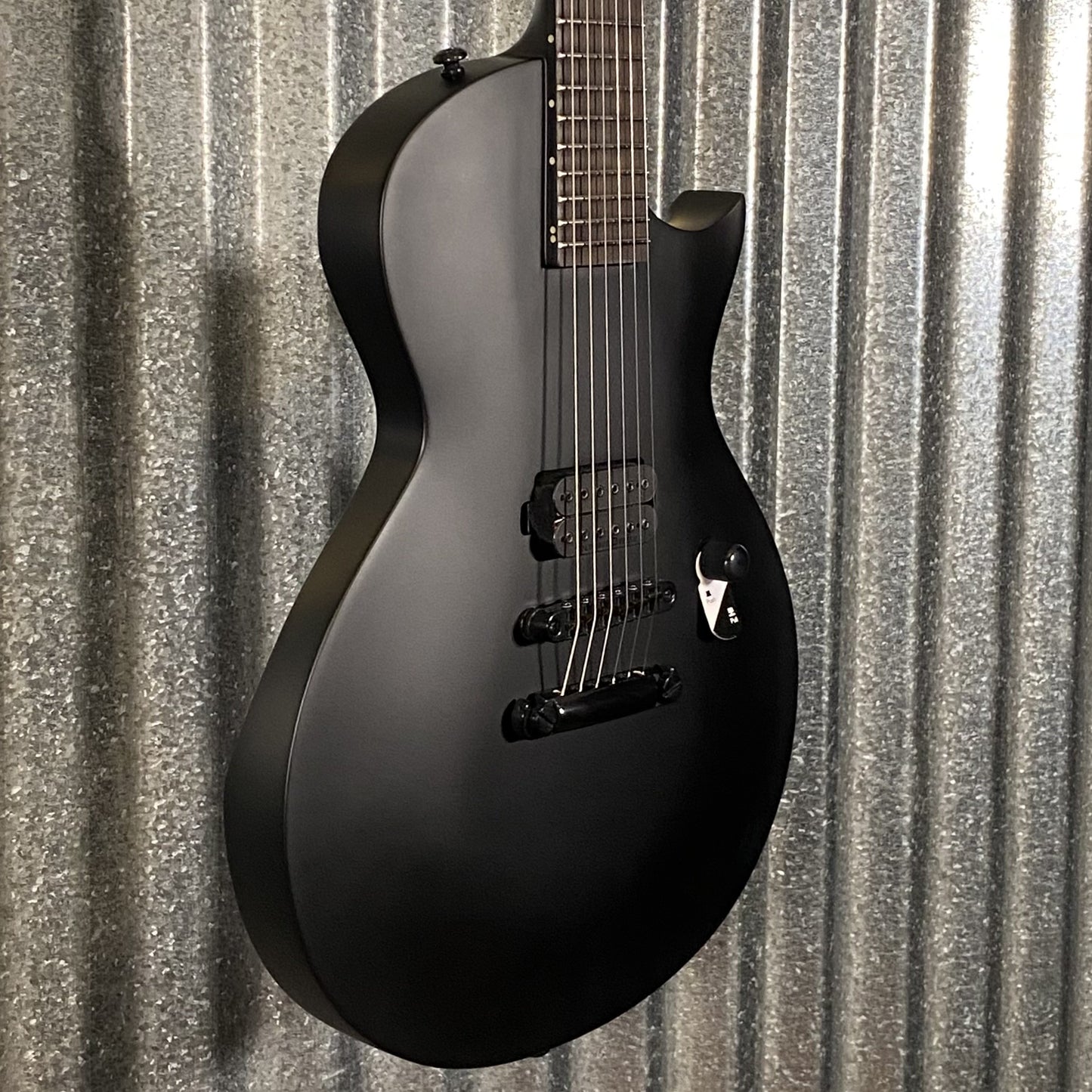 ESP LTD EC Black Metal Black Satin Guitar ECBKMBLKS #1516 Used