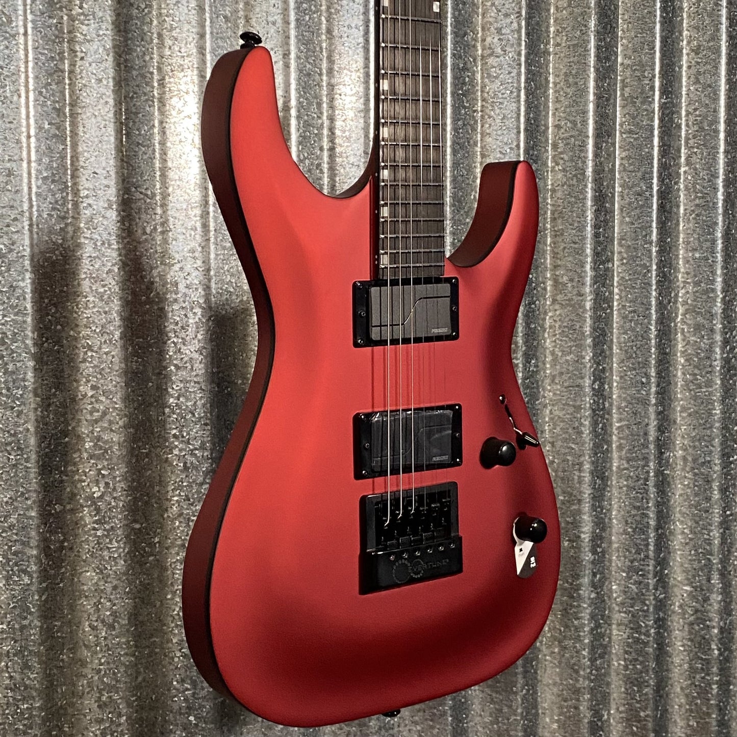 ESP LTD MH-1000 Evertune Candy Apple Red Satin Guitar #0731 Used