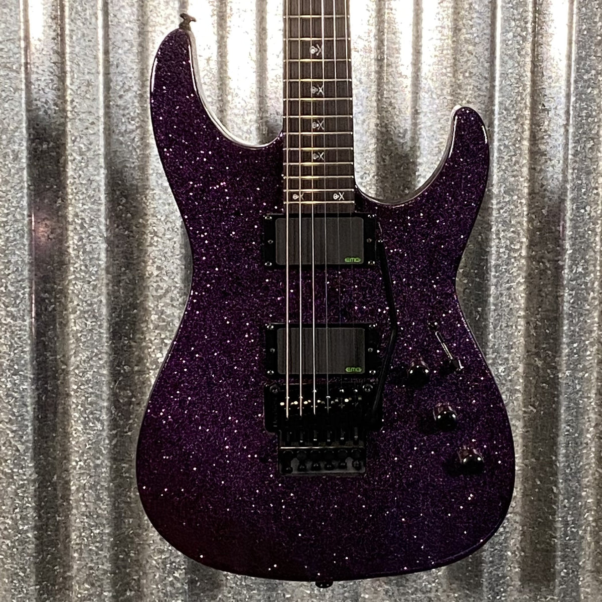 ESP LTD KH-602 Kirk Hammett Purple Sparkle EMG Guitar & Case KH602PSP #1191 Used