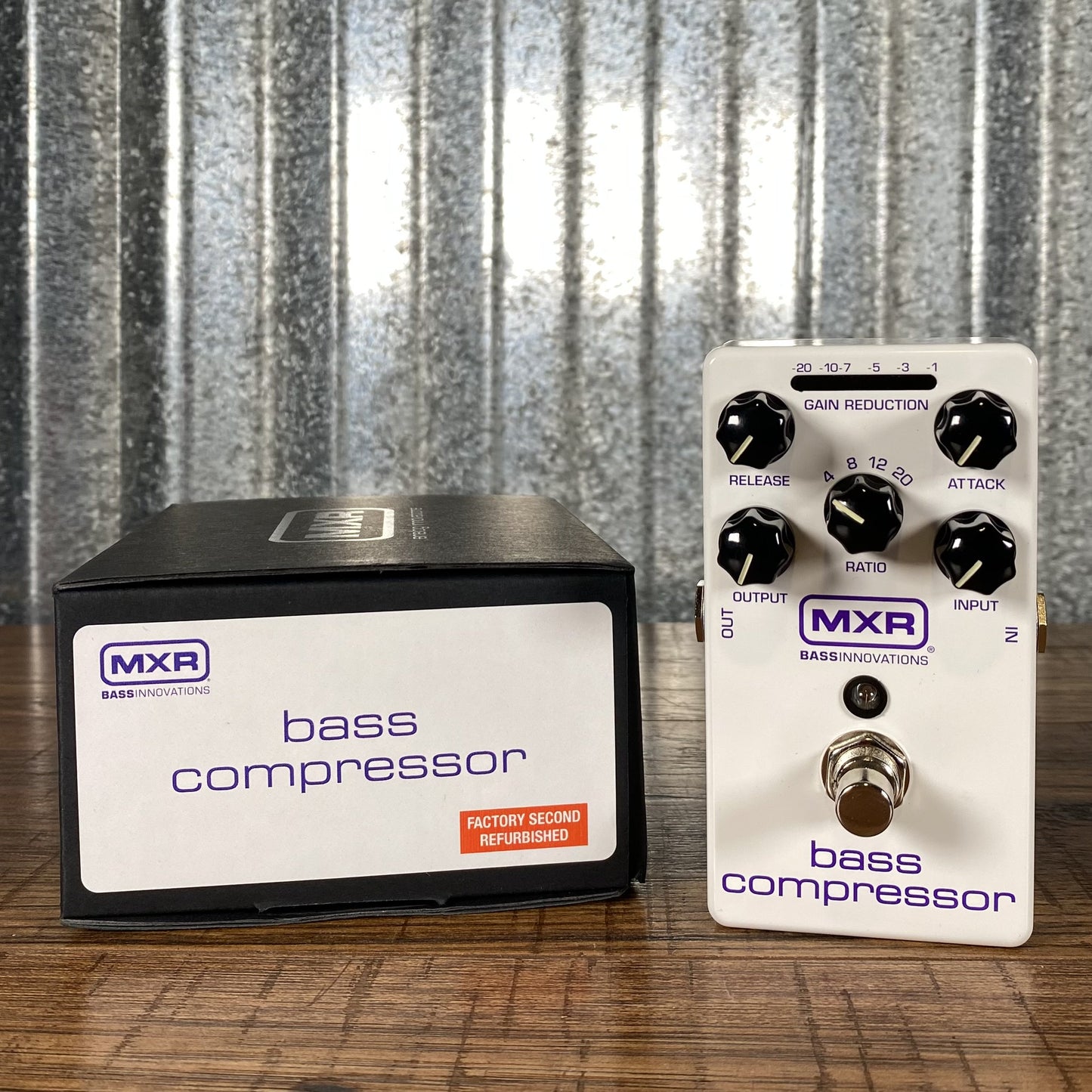 Dunlop MXR M87 Bass Compressor Bass Guitar Effect Pedal B Stock