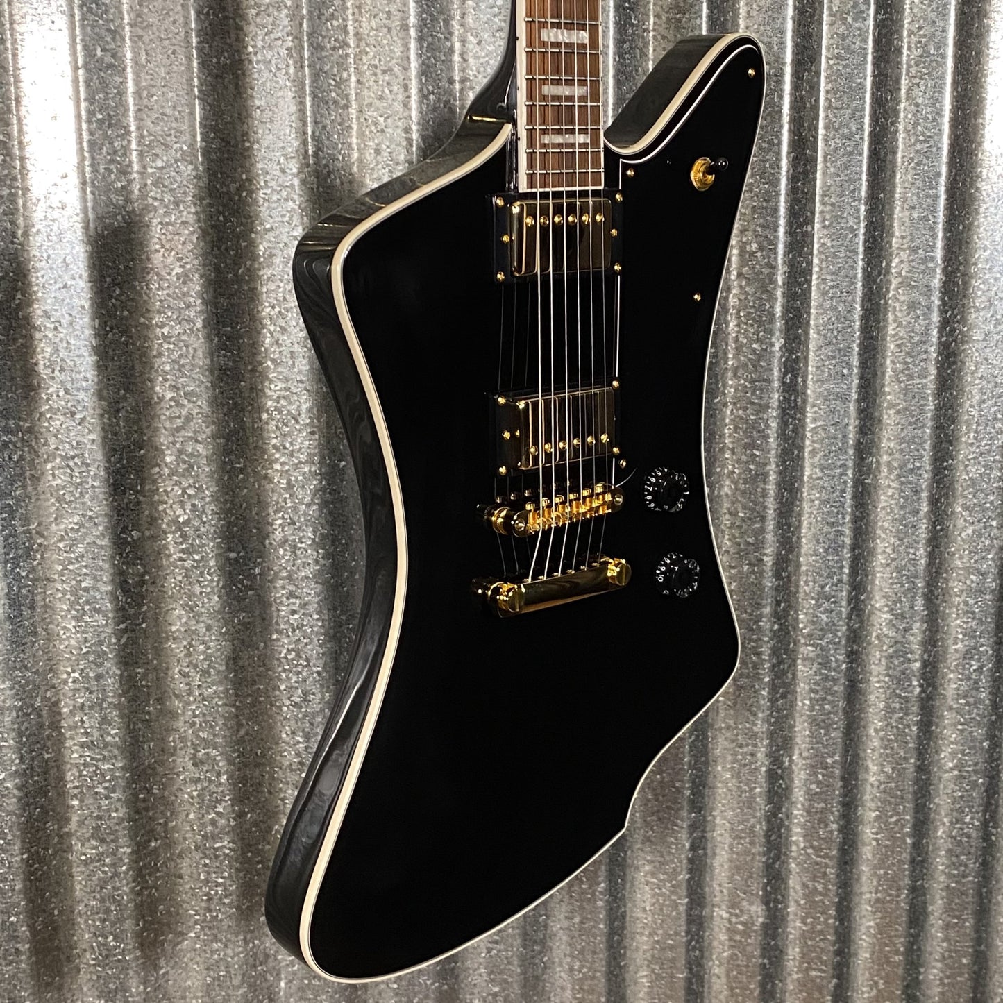 Westcreek Guitars Mirage T Bird Style Dual Humbucker Guitar Black #0003 Used