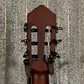 Ortega RTPSTD-SBK Black Thinline Nylon Acoustic Electric Guitar & Bag #0547