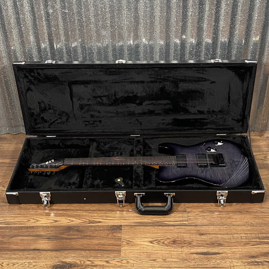 ESP LTD TH-1000 Evertune See Thru Black Sunburst Guitar & Case #1105 Used