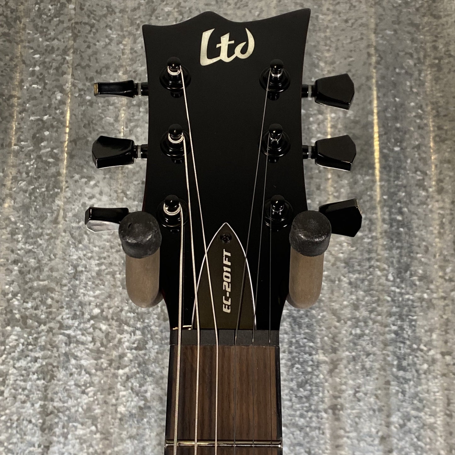 ESP LTD EC-201 Flat Top  See Thru Black Cherry Gutar EC201FTSTBC #0977 Used