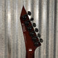 ESP LTD MH-1000 Evertune Flame Dark Brown Sunburst Guitar & Case #0341 Used