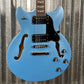 Westcreek Guitars 333 Semi Hollow Body Double Cutaway Blue #0011 Used