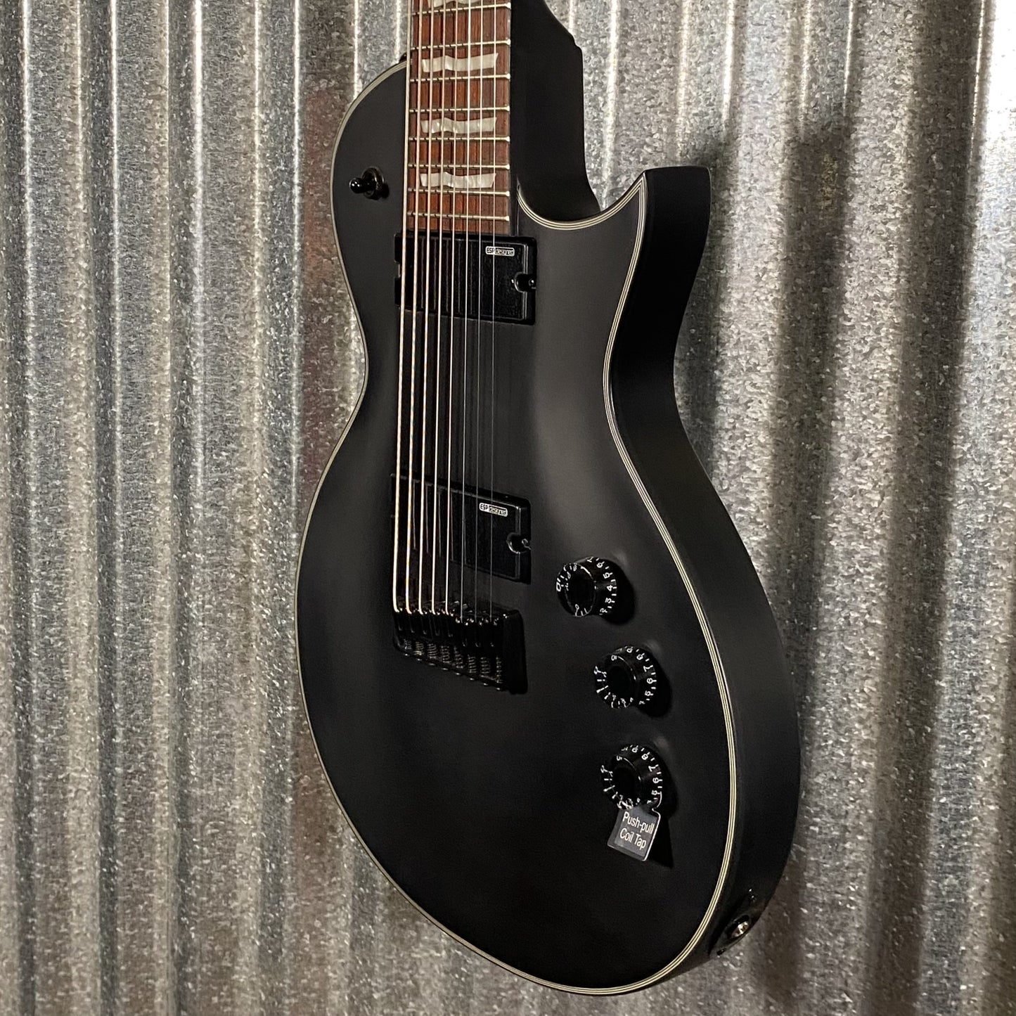 ESP LTD EC-258 8 String Black Satin Guitar EC258BLKS #1595  Used