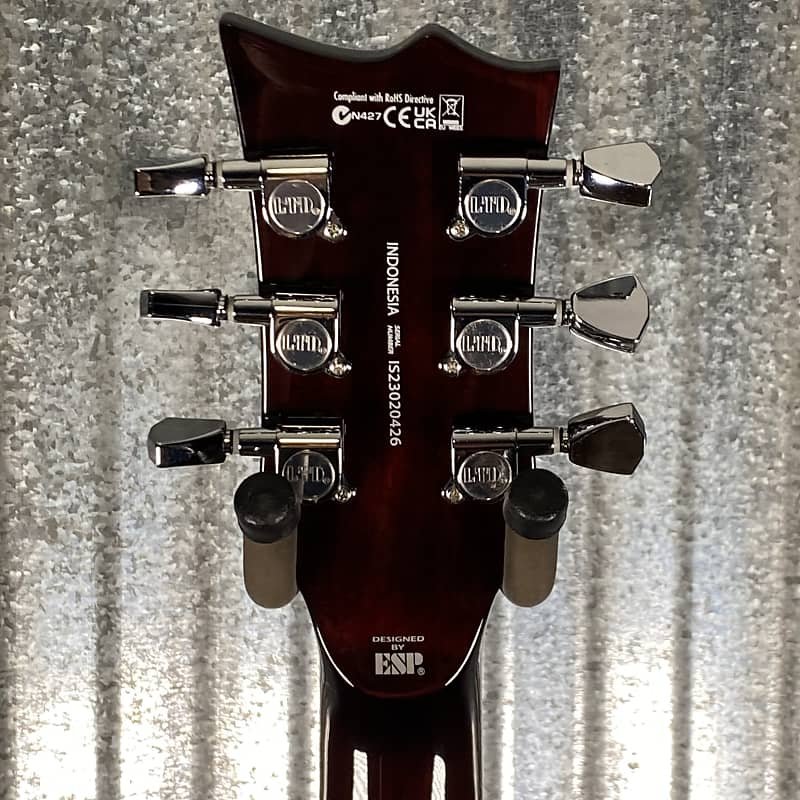 ESP LTD EC-256 Flame Dark Brown Sunburst Guitar LEC256FMDBSB #0426 Used