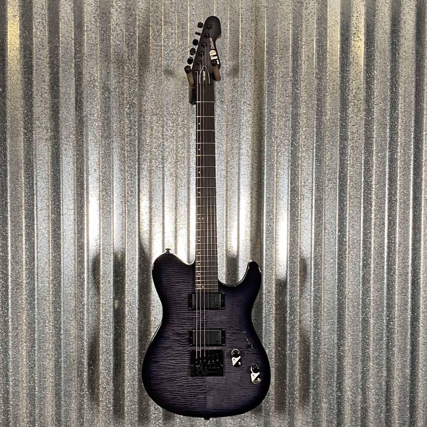 ESP LTD TH-1000 Evertune See Thru Black Sunburst Guitar & Case #1105 Used