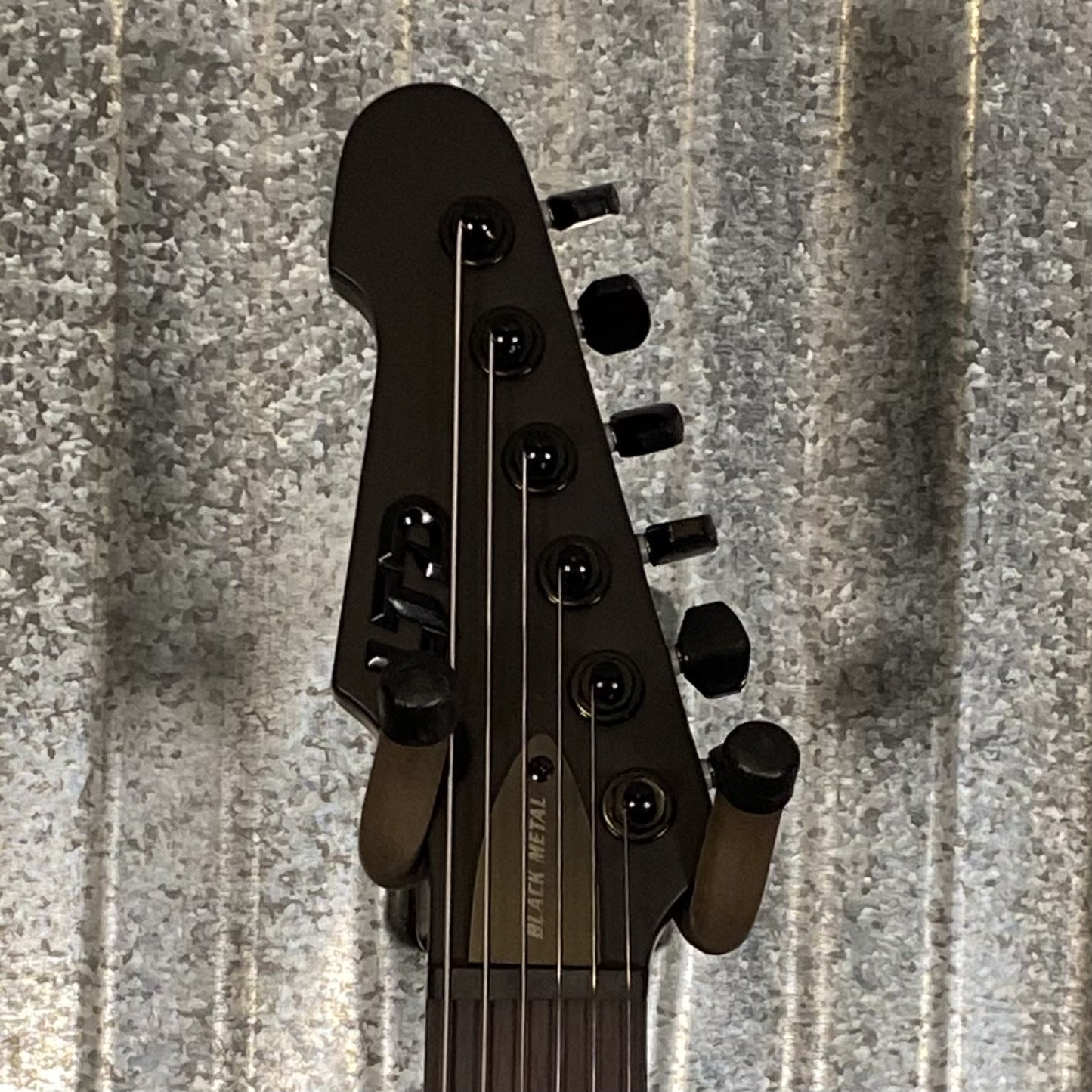 ESP LTD Phoenix Black Metal Guitar PHOENIXBKMBLKS #2436 USED