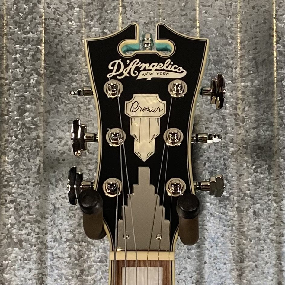 D'Angelico Guitars Premier Mini DC Semi Hollow Body Surf Green Tortoise Pickguard #7320 Demo