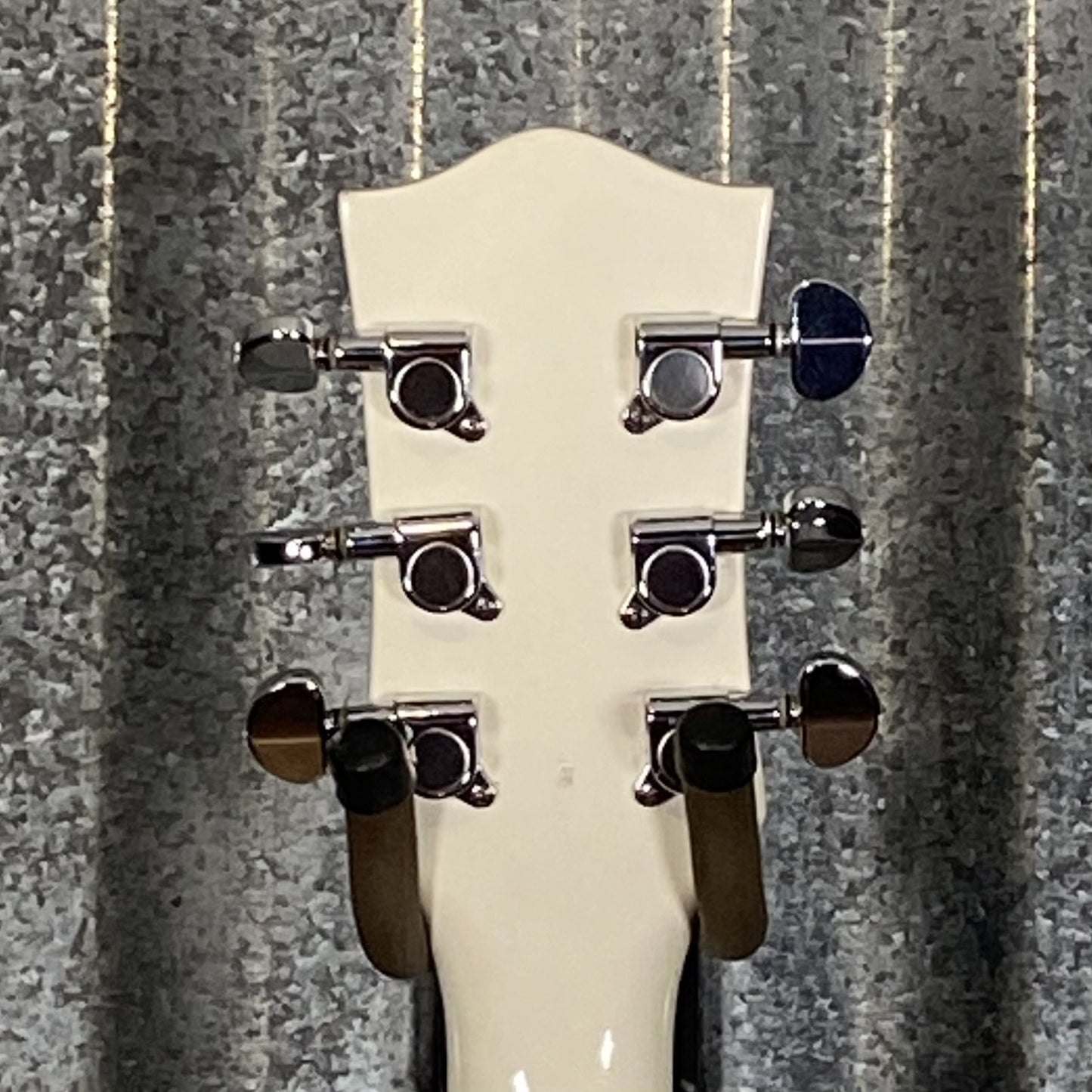 Glen Burton GE775 Chicago Hollow Body White Guitar #0000 Used