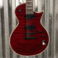 ESP LTD EC-1000 QM Quilt Top See Thru Black Cherry Fluence Guitar & Case #0202  Used