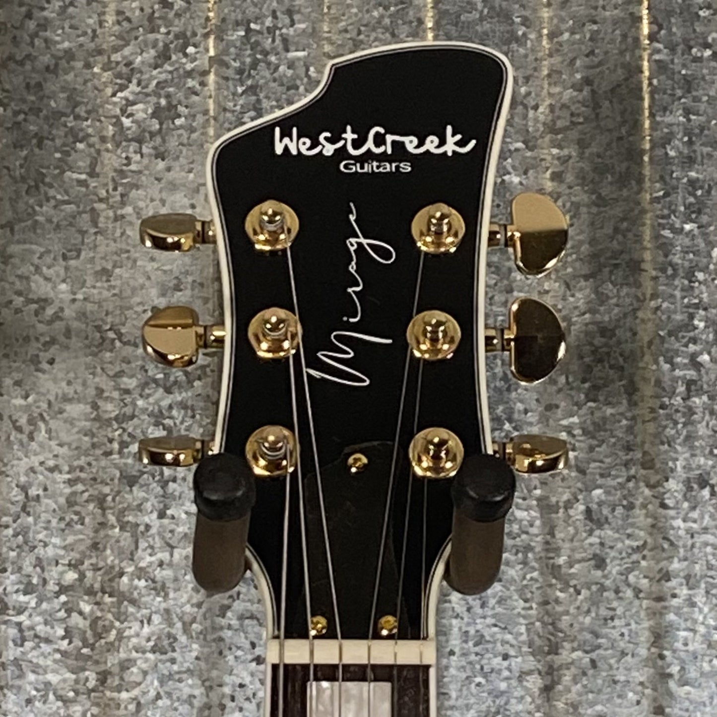Westcreek Guitars Mirage T Bird Style Dual Humbucker Guitar Cream #0026 Used