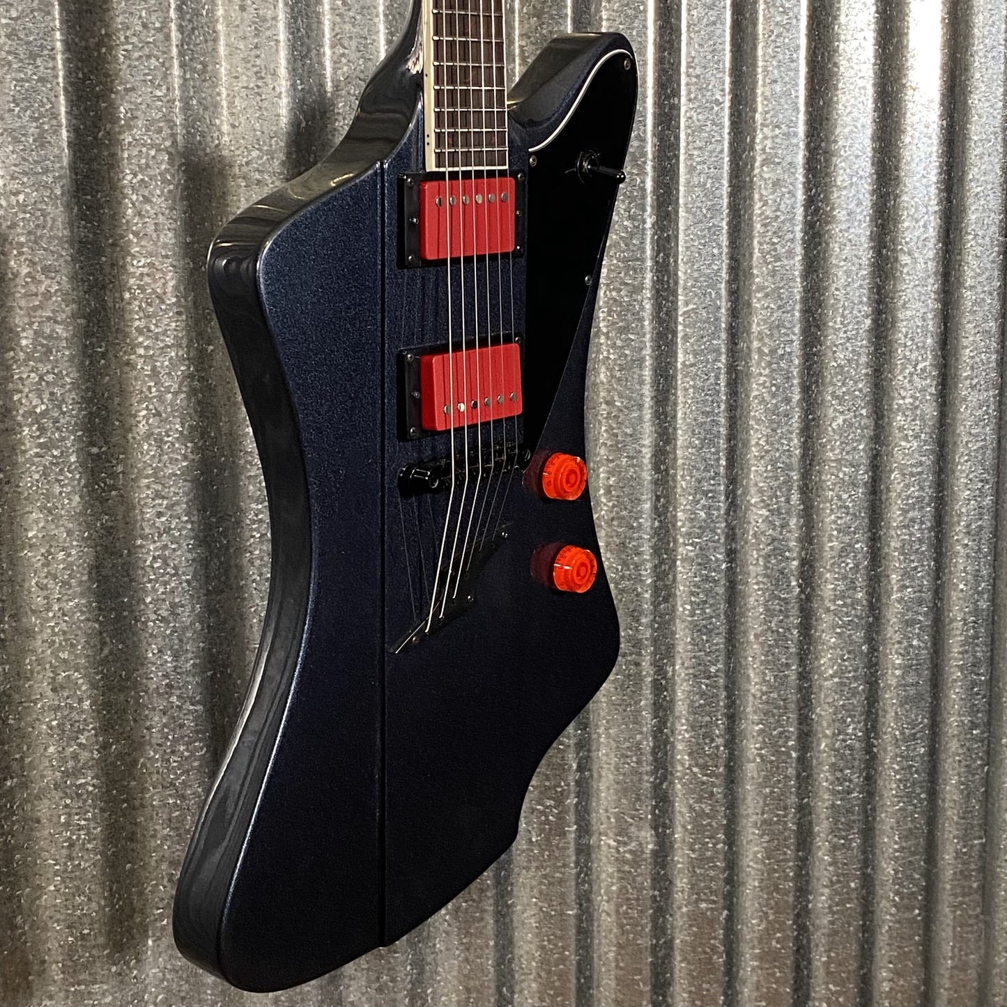 Westcreek Guitars Mirage T Bird Style Dual Humbucker Guitar Black #0027 Used