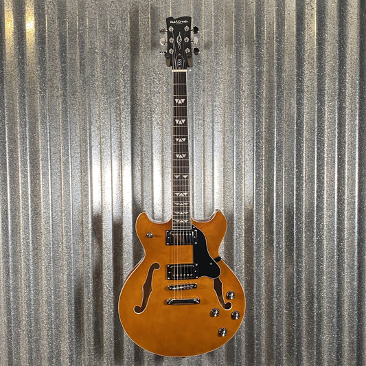Westcreek Guitars 333 Semi Hollow Body Double Cutaway Amber Brown #0011 Used