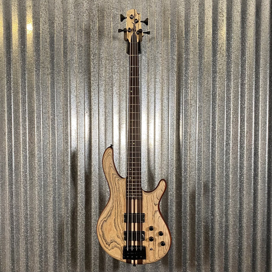 Cort Artisan A4 Ultra Ash Etched Natural Black 4 String Bass A4ULTRAENB #5017