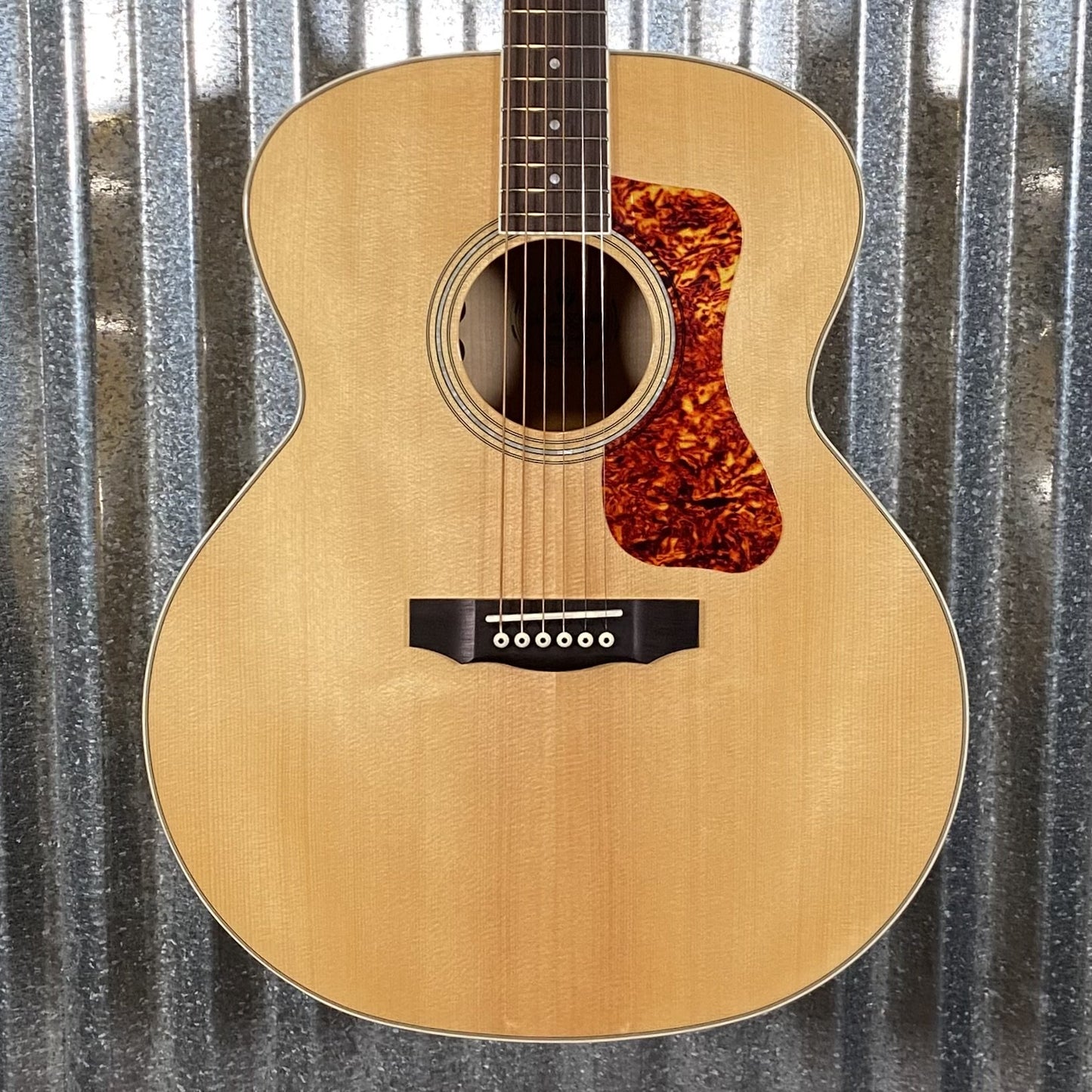 Guild F-250E Deluxe Jumbo Acoustic Electric Guitar & Case #5070 Used