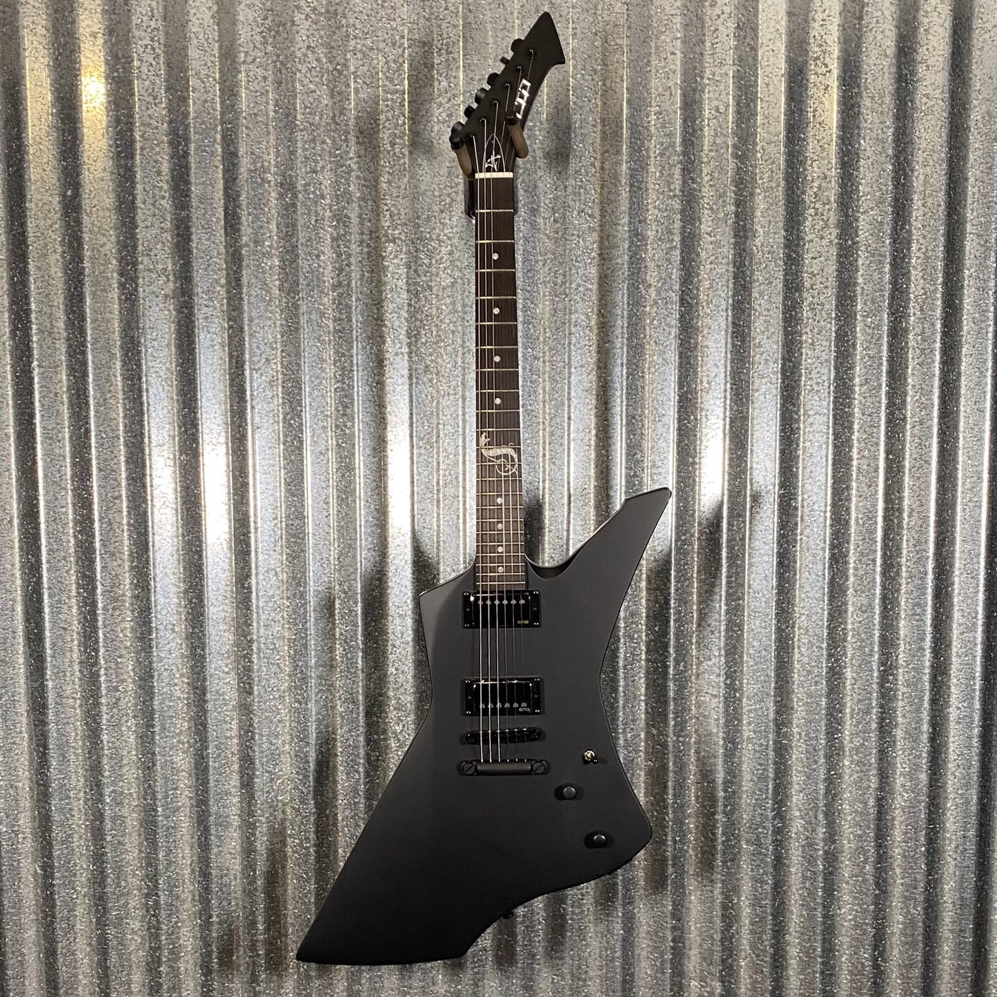 ESP LTD Snakebyte James Hetfield Black Satin Guitar & Case SNAKEBYTEBLKS #0984 Used