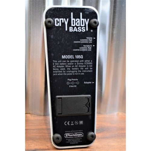 Dunlop 105Q Bass Cry Baby Optical Wah Bass Guitar Effect Pedal B Stock
