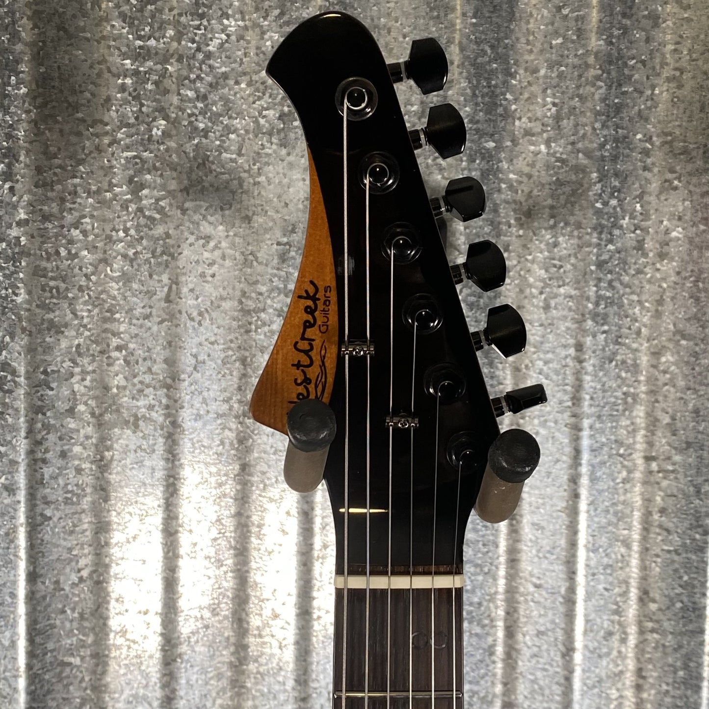 Westcreek Guitars Helyx T Style Dual Humbucker Ocean Vortex Blue Guitar #0027 Used