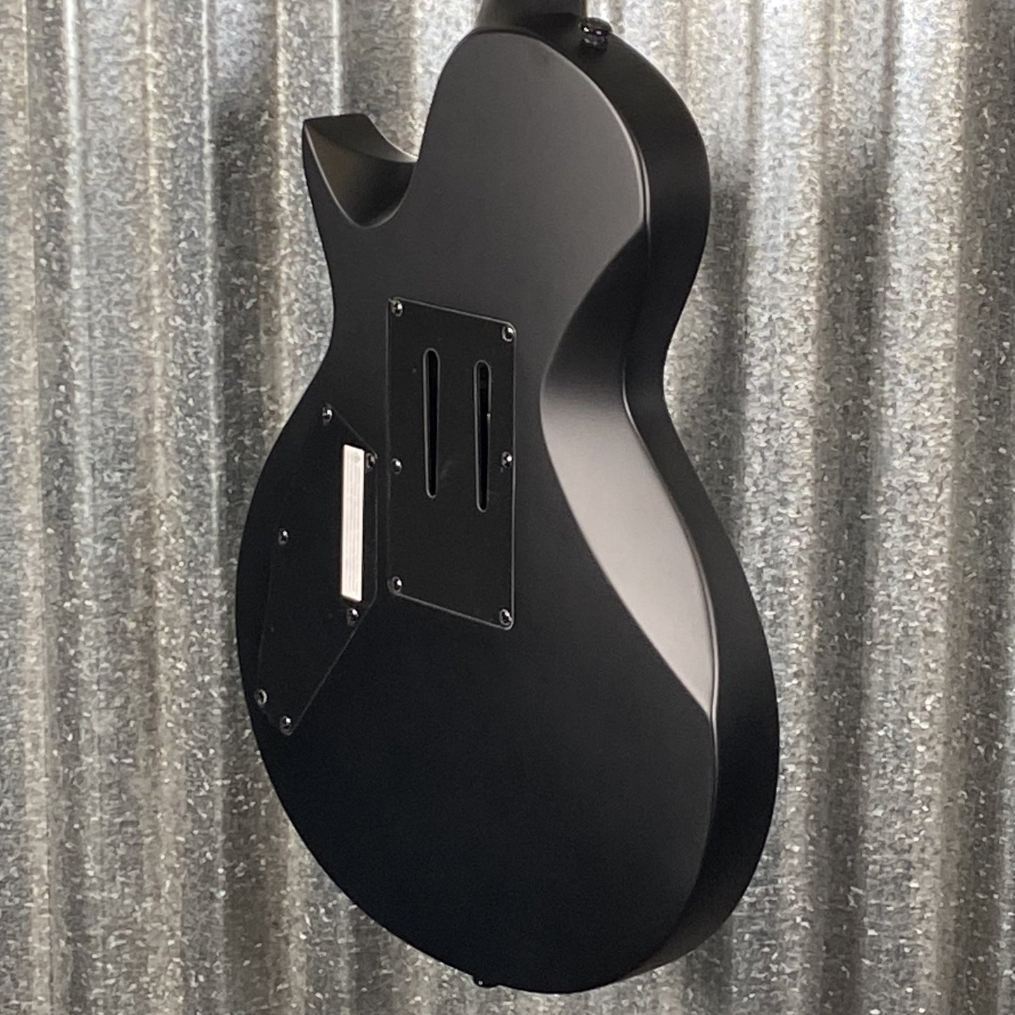 ESP LTD EC FR Black Metal Floyd Rose Black Satin Guitar ECFRBKMBLKS #0505 Used