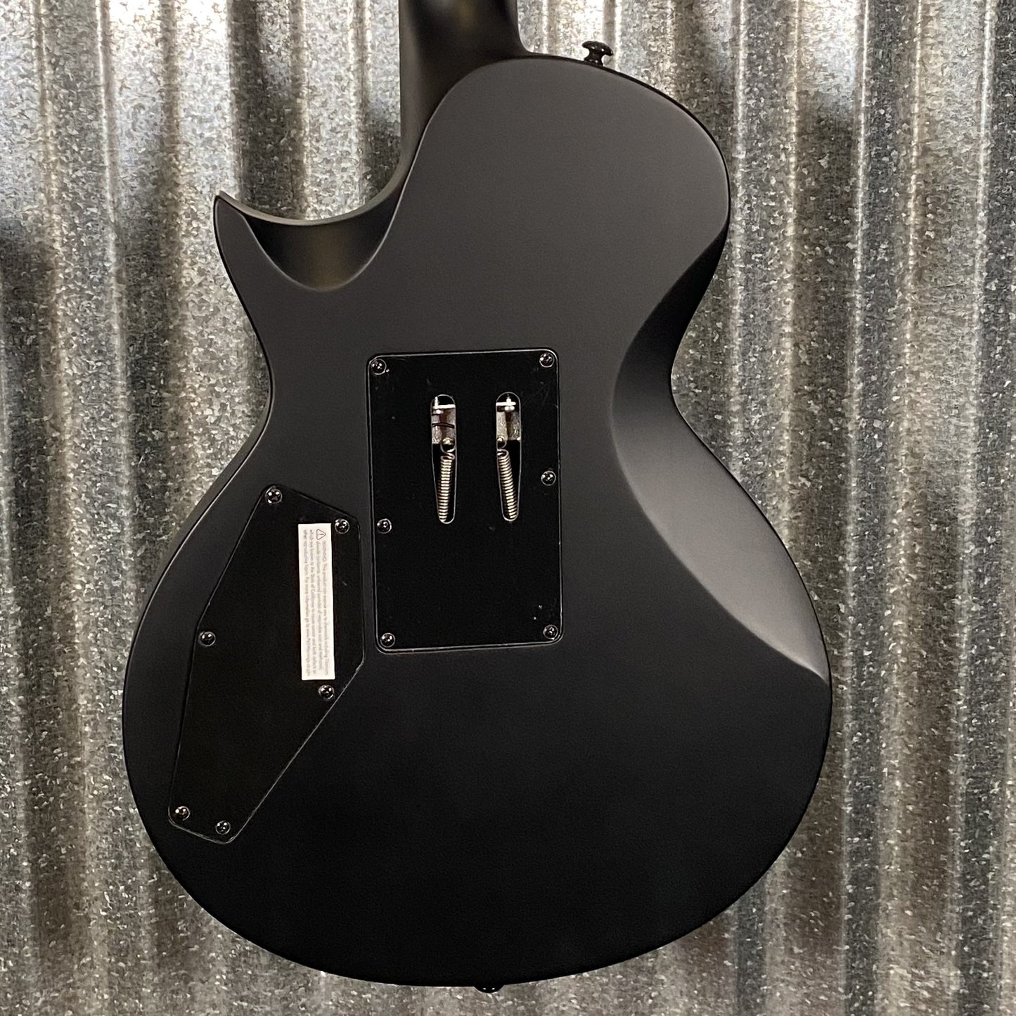 ESP LTD EC FR Black Metal Floyd Rose Black Satin Guitar & Case #1348 Used